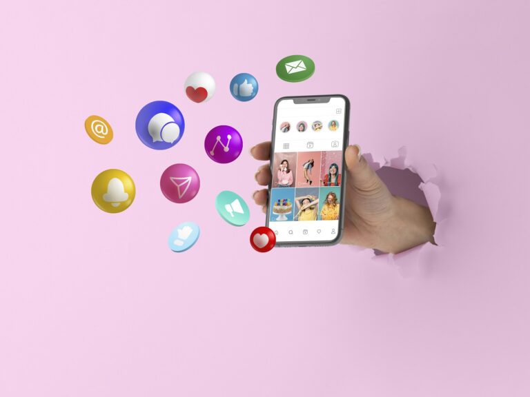 An image of a person holding a phone